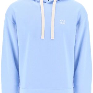 A.P.C. JASON HOODED SWEATSHIRT M Light blue Cotton