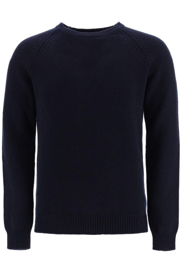 A.P.C. PABLO CREW-NECK SWEATER M Blue Wool