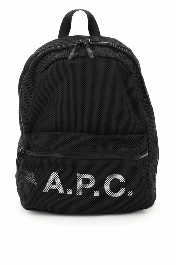 A.P.C. REBOUND MESH FABRIC BACKPACK OS Black Technical