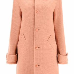 A.P.C. SUZANNE COAT IN WOOL BLEND 34 Pink Wool