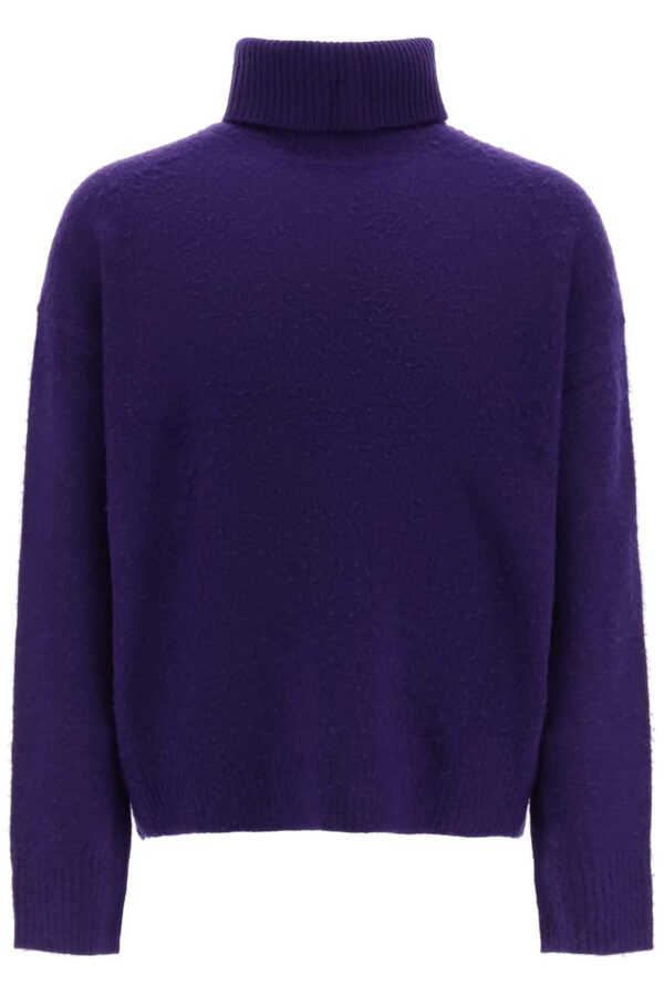 ACNE STUDIOS BRUSHED SWEATER M Purple Wool