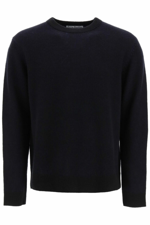 ACNE STUDIOS KASSIO CASHMERE SWEATER S Black, Blue Cashmere