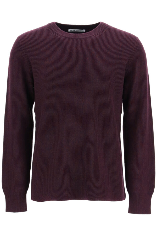 ACNE STUDIOS WOOL SWEATER S Red, Purple Wool