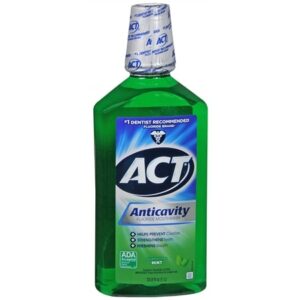 ACT Anticavity Fluoride Mouthwash Alcohol Free Mint - 33.8 fl oz