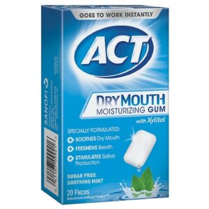 ACT Dry Mouth Gum Soothing Mint - 20.0 ea