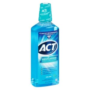 ACT Restoring Anticavity Fluoride Mouthwash Cool Mint - 18.0 fl oz