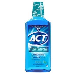 ACT Restoring Anticavity Fluoride Mouthwash Cool Mint - 33.0 fl oz