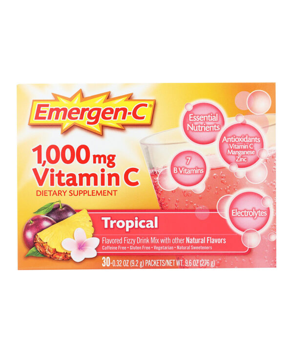 ALACER Drink Mixes - 30-Ct. Emergen-C Tropical 1000-mg Vitamin C Powder