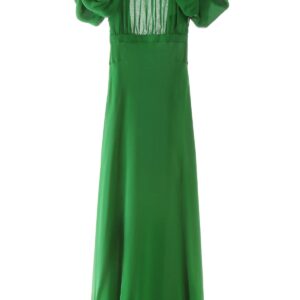 ALESSANDRA RICH LONG DRESS 40 Green Silk