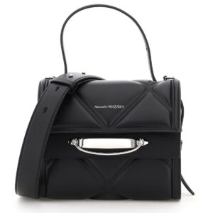 ALEXANDER MCQUEEN THE STORY QUILTED BAG OS Black Leather