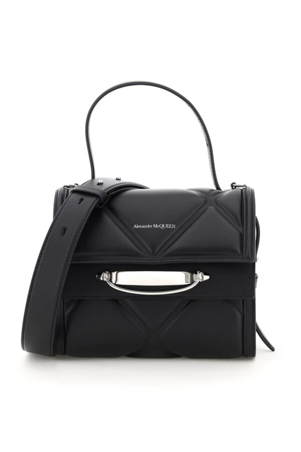 ALEXANDER MCQUEEN THE STORY QUILTED BAG OS Black Leather