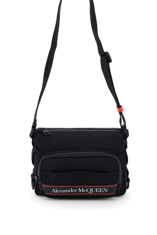 ALEXANDER MCQUEEN URBAN CAMERA BAG OS Black Technical, Leather