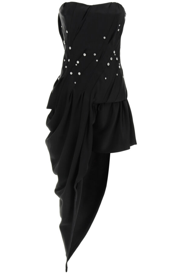 ALEXANDER WANG BUSTIER DRESS WITH CRYSTALS 4 Black