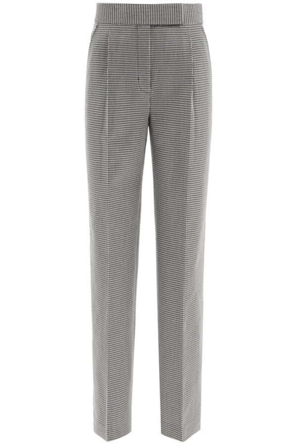 ALEXANDER WANG HOUNDSTOOTH TROUSERS 4 Black, White Wool
