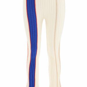 AMBUSH COLOR BLOCK RIBBED TROUSERS 1 White, Blue, Red Wool