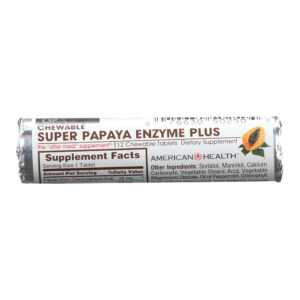 AMERICAN HEALTH Vitamins & Supplements - 12-Ct. Super Papaya Enzyme Plus Chewable Tablet