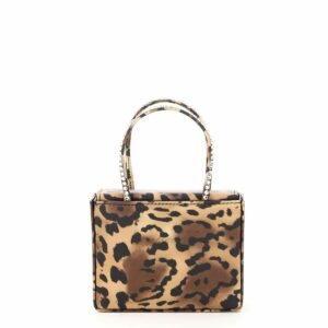 AMINA MUADDI SUPER AMINI LEOPARD MICRO BAG GILDA CRYSTAL OS Beige, Brown, Black