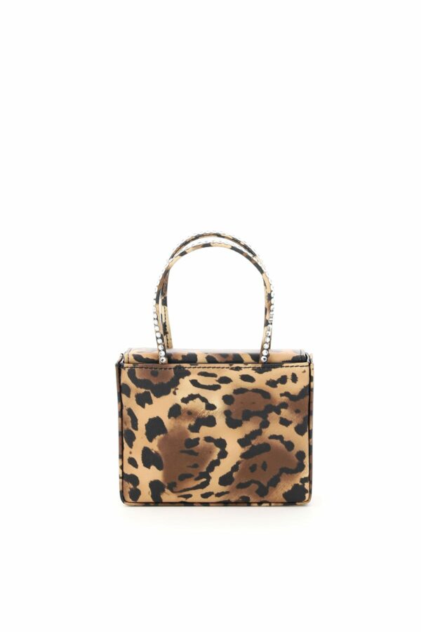 AMINA MUADDI SUPER AMINI LEOPARD MICRO BAG GILDA CRYSTAL OS Beige, Brown, Black