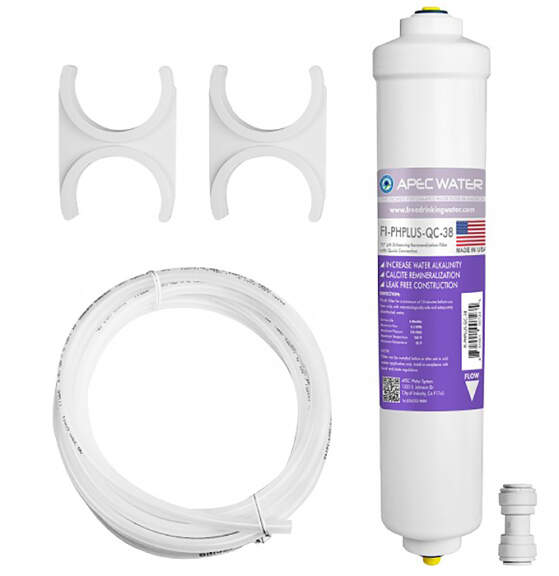 APEC Water Calcite Acidic Water Neutralizer 10" Filter Kit With 3/8" Quick Connect
