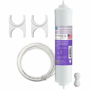 APEC Water Ultimate Series US Made 10" Alkaline Inline Filter Kit With 1/4" Quick Connect