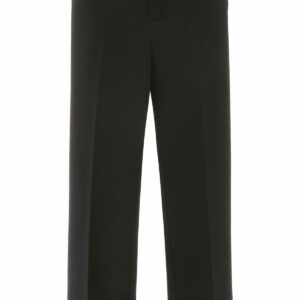 AREA CROPPED PANTS WITH CRYSTALS 4 Black Wool