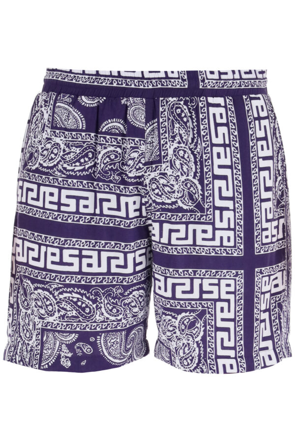 ARIES BANDANA PRINT SHORTS S Blue, White