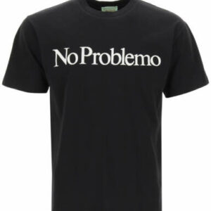 ARIES NO PROBLEMO PRINT T-SHIRT S Black, White Cotton