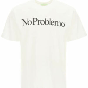 ARIES NO PROBLEMO PRINT T-SHIRT S White, Black Cotton