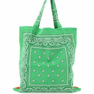 ARIZONA LOVE BANDANA PRINT TOTE BAG OS Green, Red, White Cotton