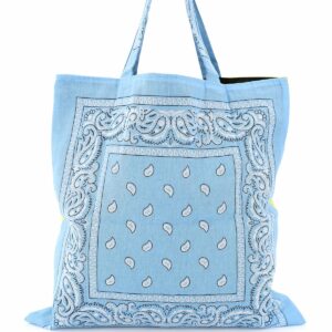 ARIZONA LOVE BANDANA PRINT TOTE BAG OS Yellow, Light blue, White Cotton