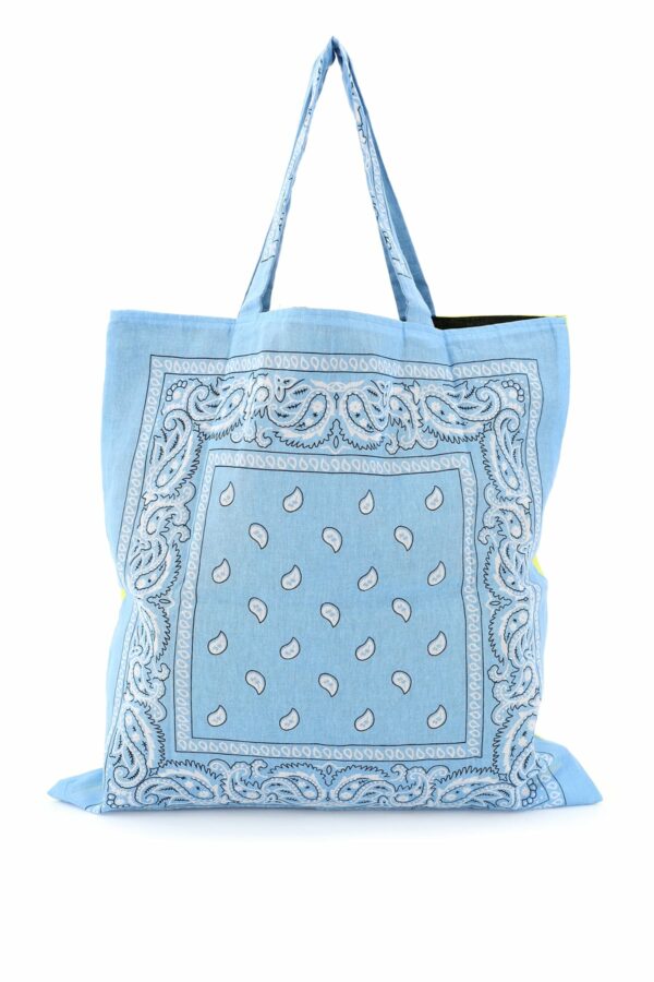 ARIZONA LOVE BANDANA PRINT TOTE BAG OS Yellow, Light blue, White Cotton