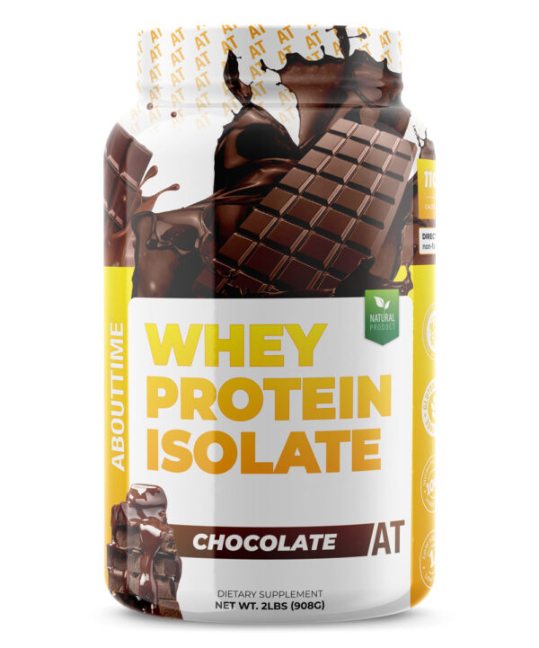 About Time Vitamins & Supplements - Chocolate Whey Protein Isolate Powder