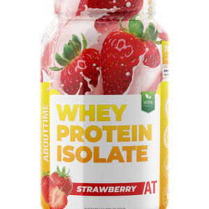 About Time Vitamins & Supplements - Strawberry Whey Protein Isolate Powder