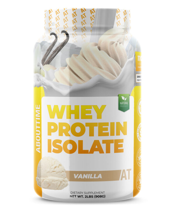 About Time Vitamins & Supplements - Vanilla Whey Protein Isolate Powder