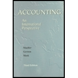 Accounting : An International Perspective - A Supplement to Introductory Accounting Textbook
