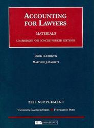 Accounting for Lawyers-2008 Supplement