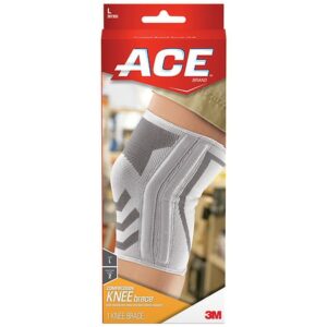 Ace Knitted Knee Brace with Side Stabilizers, Model 207355 - 1.0 ea