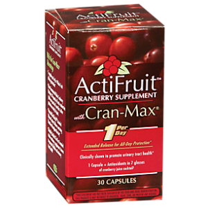 ActiFruit Cranberry Supplement with Cran-Max - 500 MG (30 Capsules)