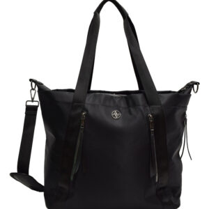 Adrienne Vittadini Women's Handbags Black - Black Lightweight Workbook Tote