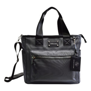 Adrienne Vittadini Women's Totebags Charcoal - Charcoal Zipper Laptop Tote