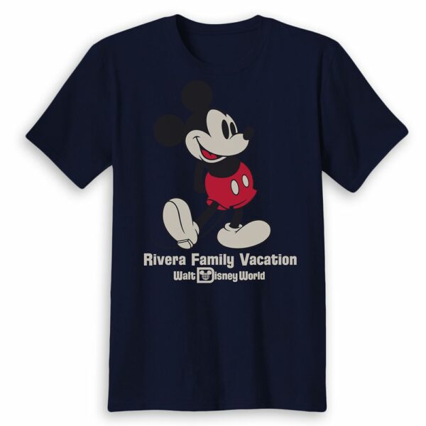 Adults' Walt Disney World Mickey Mouse Family Vacation T-Shirt Customized