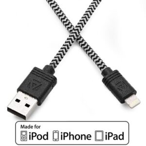 Aduro Apple Certified Fiber Lightning Cables - 10 Ft