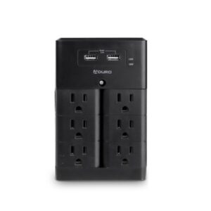 Aduro Surge Wall Tower Outlet Dual Usb