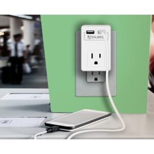 Aduro Travel-size 1 Outlet & 2 Usb Surge Protector - 2