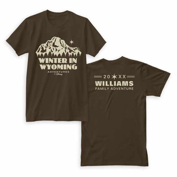 Adventures by Disney Winter in Wyoming T-Shirt for Men Customizable