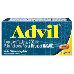 Advil Coated Caplet Pain Reliever/Fever Reducer 200 mg Ibuprofen - 100.0 ea