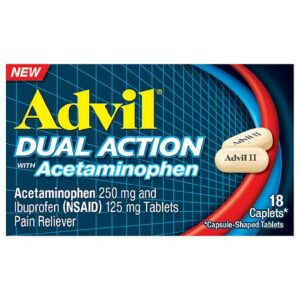 Advil Dual Action Combination Ibuprofen and Acetaminophen For 8 Hours Of Pain Relief - 144.0 ea