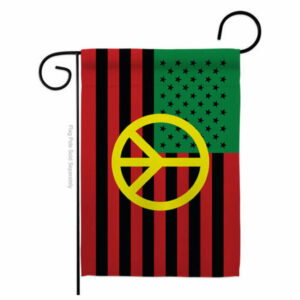 African American Peace Americana Historic Garden Flag