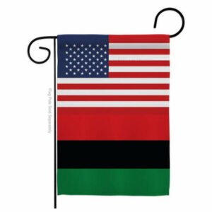 African American US Friendship of the World Nationality Garden Flag