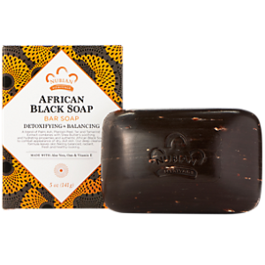 African Black Soap Bar Soap with Aloe, Oats & Vitamin E (5 Ounces)